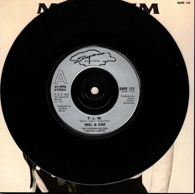 Dischi in vinile: Mel & Kim  --  F L M  Single7 – Usato da Rheinau venduto da thealbum