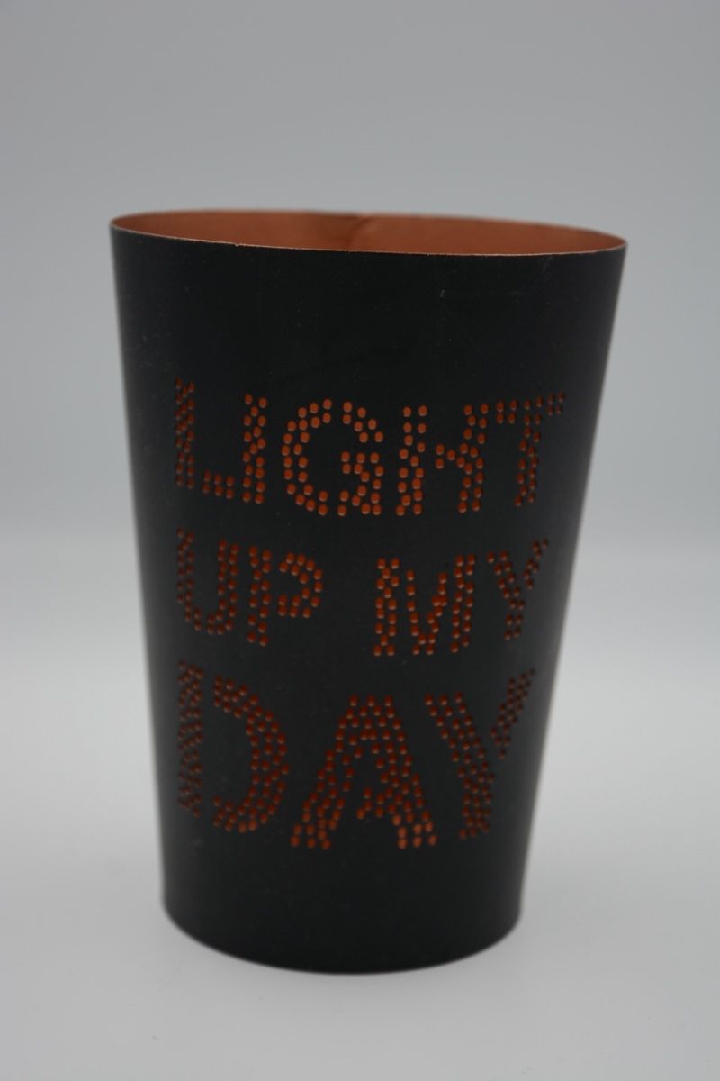 Portacandele: Kerzenhalter "Light up my day" – Usato da Schwadernau venduto da Daniela_0811