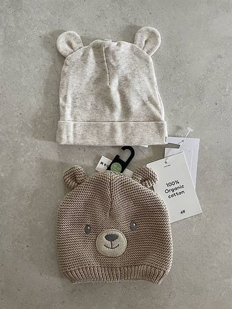 Baby Beanies 3-6M - 2er Pack NEU! 