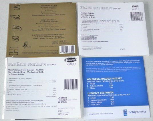 CDs: coll. 4CD's - Haydn, Smetana, Scubert, Mozart, Beethoven – Gebraucht aus Unterbäch von hiliq 1