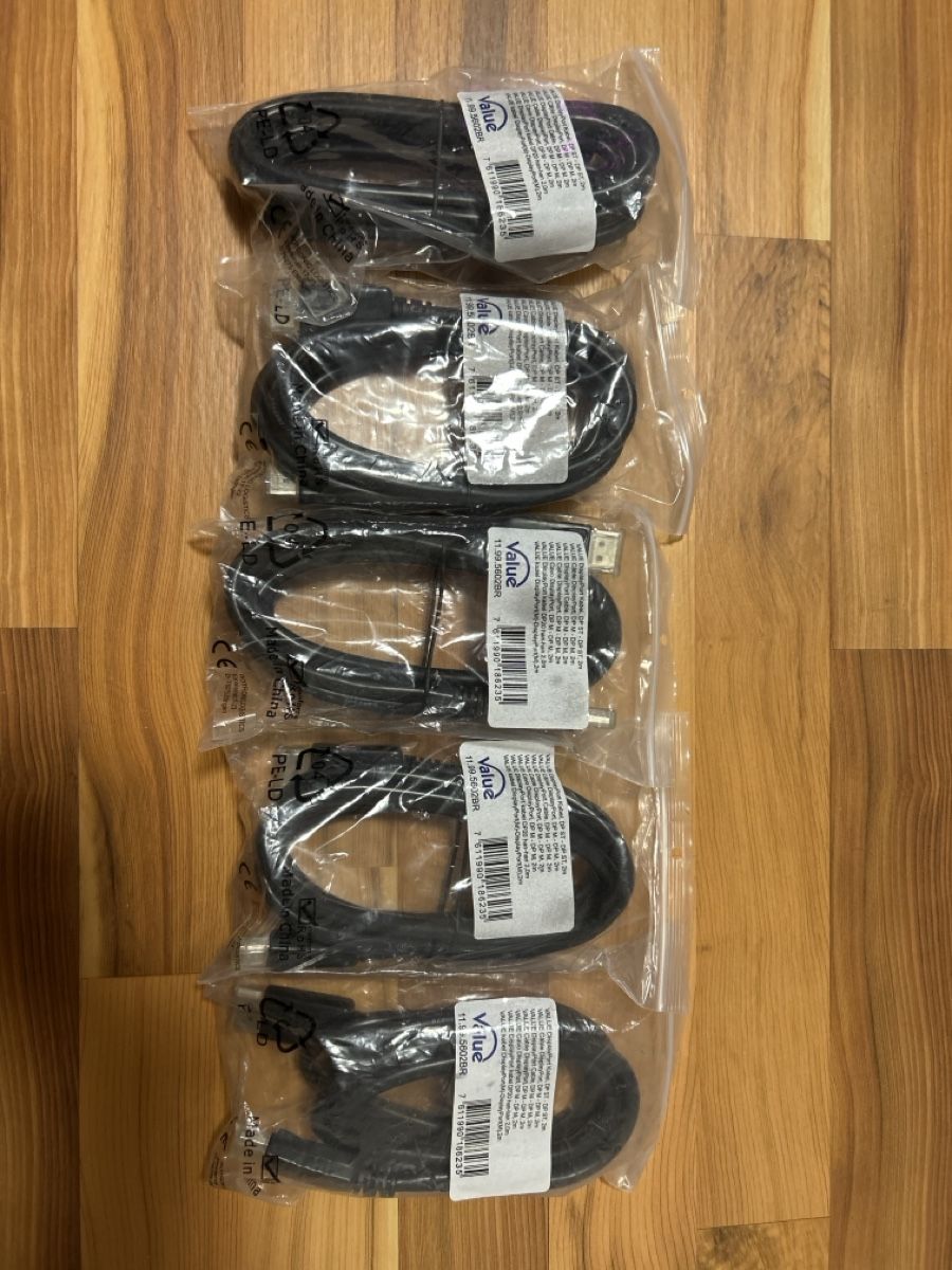 Kabel: Value DisplayPort Kabel, DP ST - DP ST, 2m, Neu! – Neu und originalverpackt aus Säriswil von lie_g82q