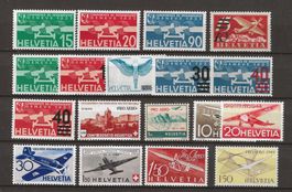 1932 - 1949 : Lot postfrische CH Flugpost : KP 275.--