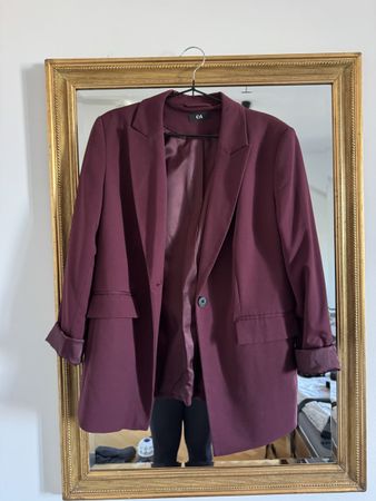 Damen Blazer C&A Bordeaux Grösse 40 guter Zustand