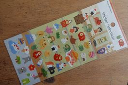 Stickerbogen Sticker - Japan Kawaii Fuji Daruma Onigiri