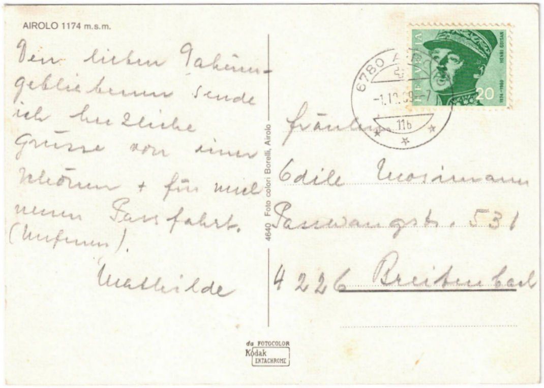 Cartoline postali: Airolo - 4 Bild AK – Usato da Binningen venduto da Mountainrider 1