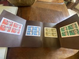 1977Schweizer Briefmarken PTT Postscheckkonto Viererblock,