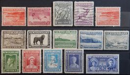 Neufundland British Lot mit alten Werten III