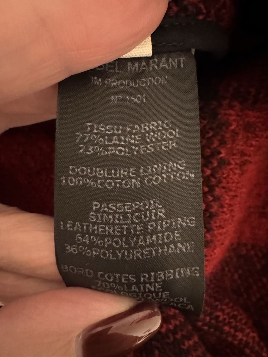Isabel Marant Giacche: Isabel Marant Étoile Jacket Red/Black Wool Blend Sz 34 – Nuovo (secondo la descrizione) da Sarnen venduto da vik_jw5z 9