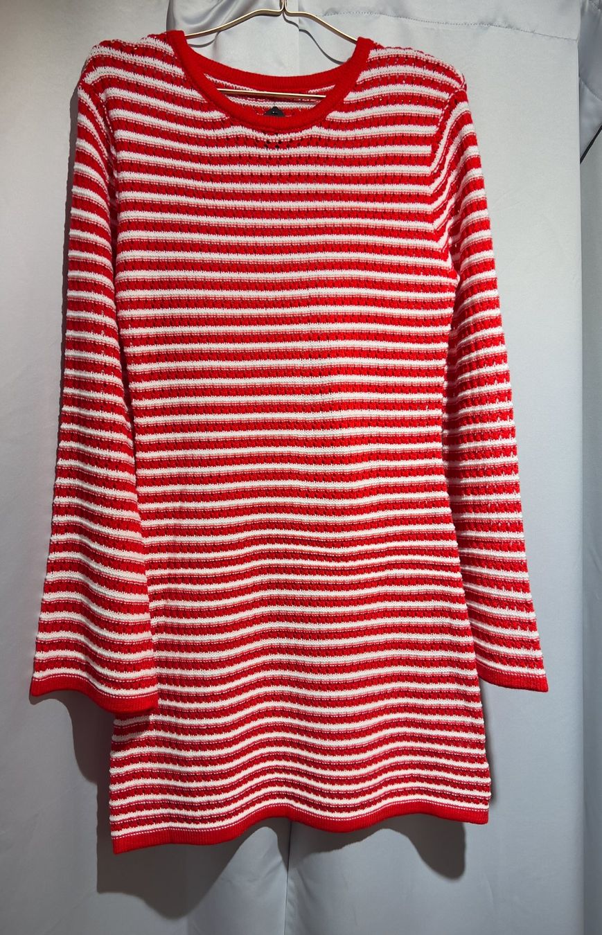 Vestiti: Mini-Strickkleid, rot/weiss gestreift – Nuovo e nell'imballaggio originale da Zürich venduto da Naebeli 1