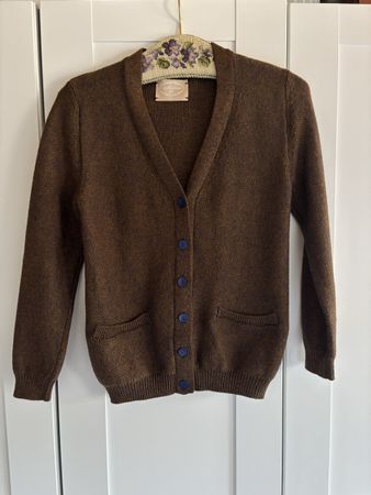 Collection 66 switzerland, braun/blaue Strickjacke