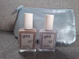 2× Gitti-Nagellack + Kosmetiketui