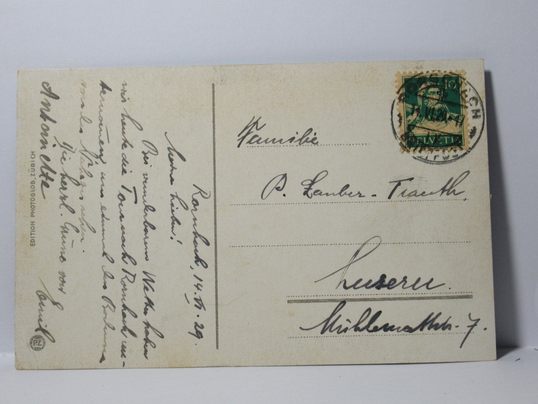 Cartes postales: Rorschach , Kirche   1929 – D'occasion à Grenchen par Bluemchen1900 1