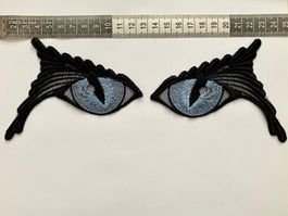 Applik echte St. Galler Spitze Augen 1 Paar