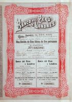 Banco del Peru y Londres SA, Lima - 1907