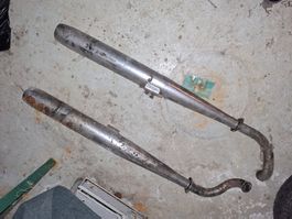 Zwei alte Auspuffe für Kreidler Florett