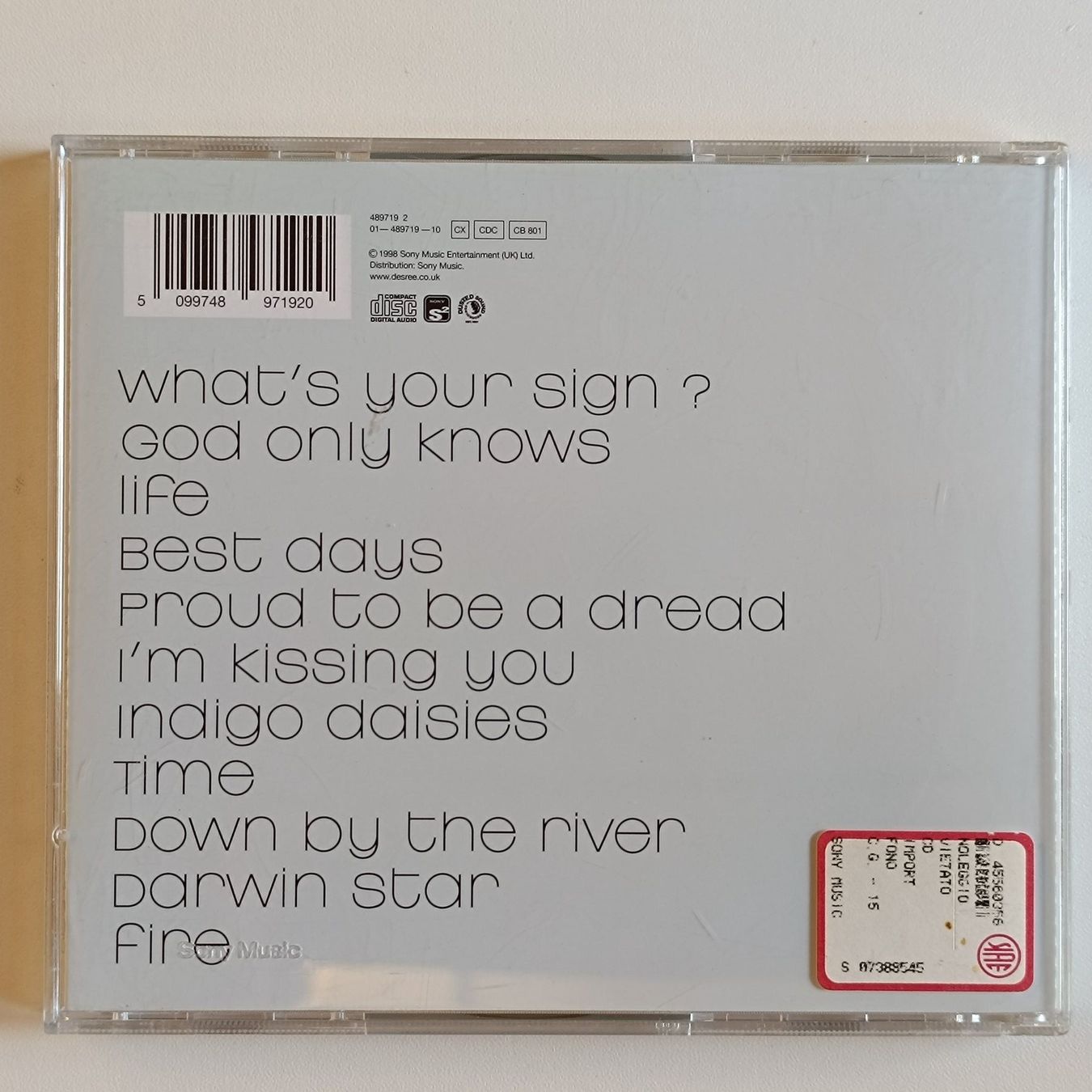 CD: Des'ree - Supernatural F26, CD – Usato da Sessa venduto da fraenklishop 1
