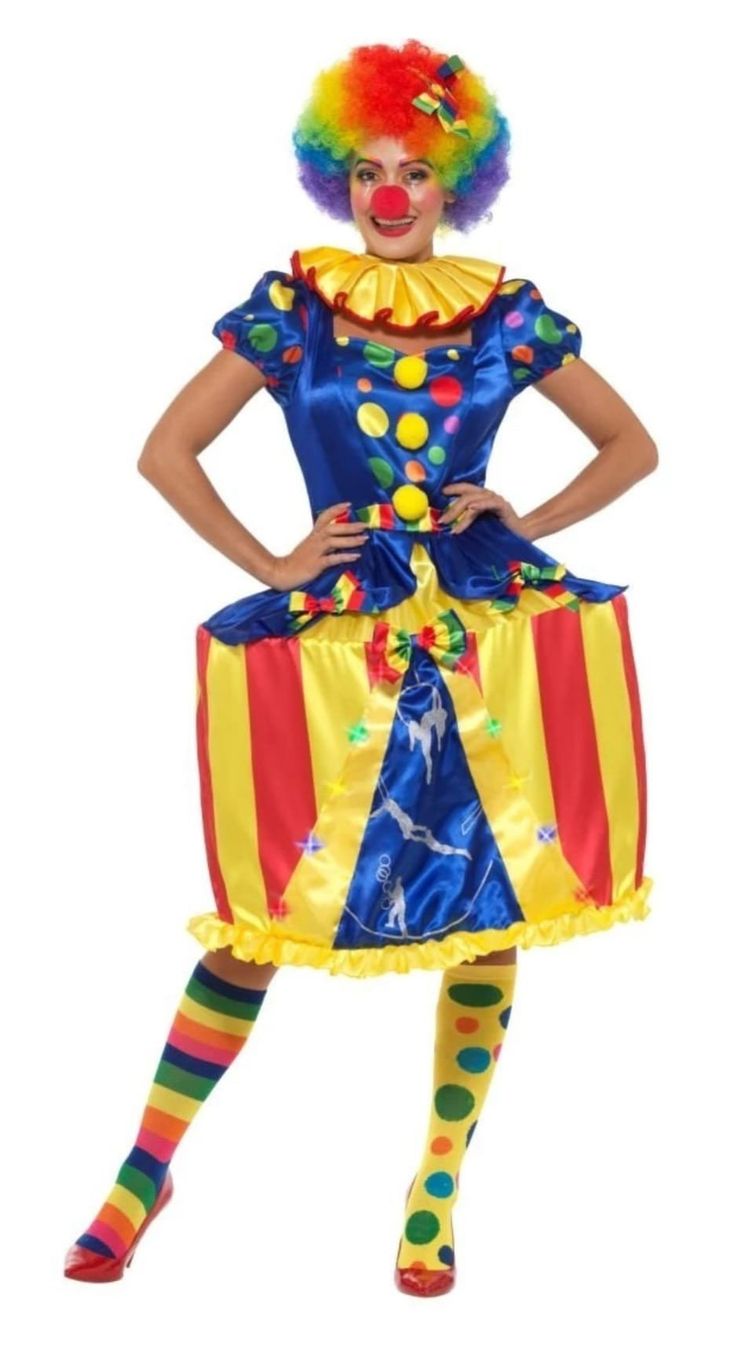 Costumi: Karussell-Clown-Kostüm mit Lichtern – Nuovo e nell'imballaggio originale da Ettenhausen TG venduto da MayTG