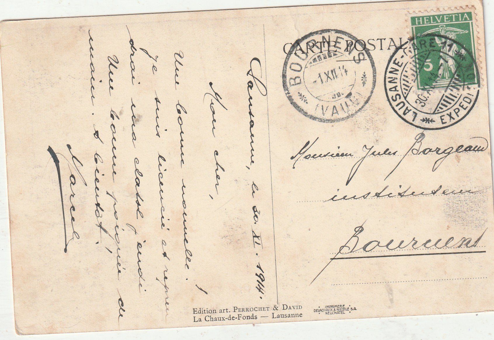 Cartes postales: Soldat -Lausanne – D'occasion à Lumbrein par made02 1