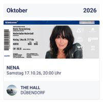 Nena The Hall Dübendorf 2 Tickets zu verkaufen