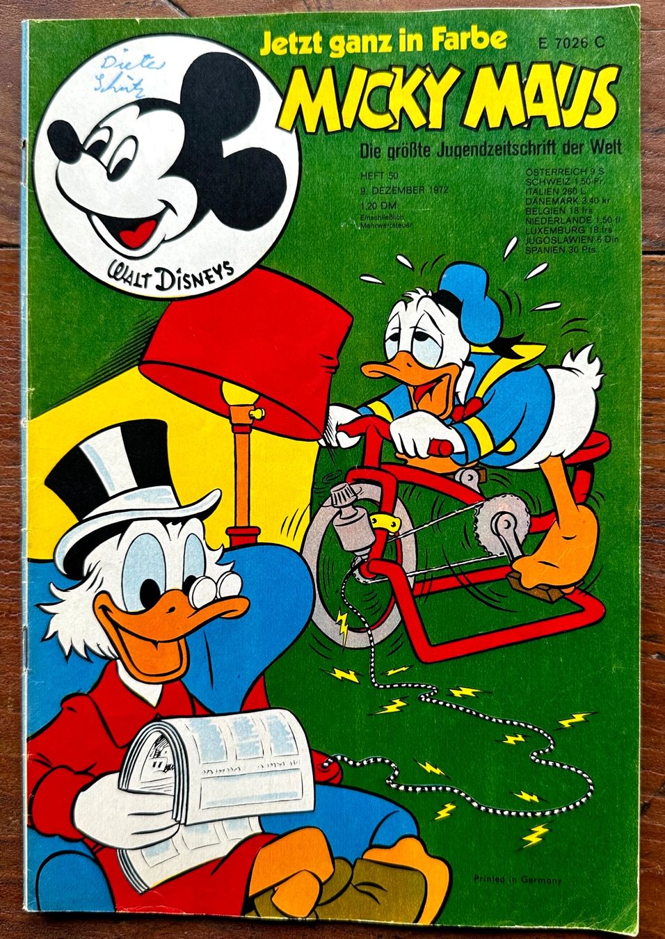 Fumetti: Micky Maus Nr. 50   9.12.1972, hunderte Comics ab 1.- – Usato da Seltisberg venduto da quadartswiss