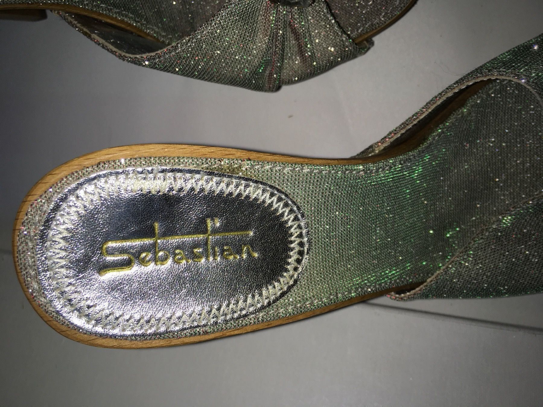 Damenschuhe: Sebastian Pumps /Sandaletten 38 silber – Neu (gemäss Beschreibung) aus Zug von smile060 7