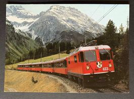 AK Der Berninaexpress der Rhätischen Bahn bei Preda