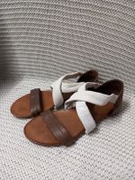INUOVO Ledersandalen Gr.38 braun weiss