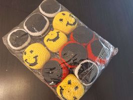 Gehäkelte Kugeln Smiley 