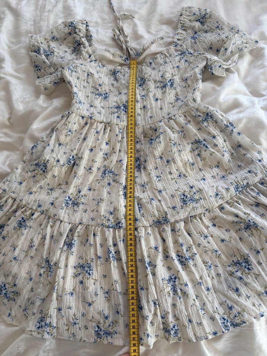 Vestiti: Sommerliches Blumenkleid, Mini Kleid mit Blumenmuster – Nuovo (secondo la descrizione) da Langenthal venduto da hih_sfd7 5