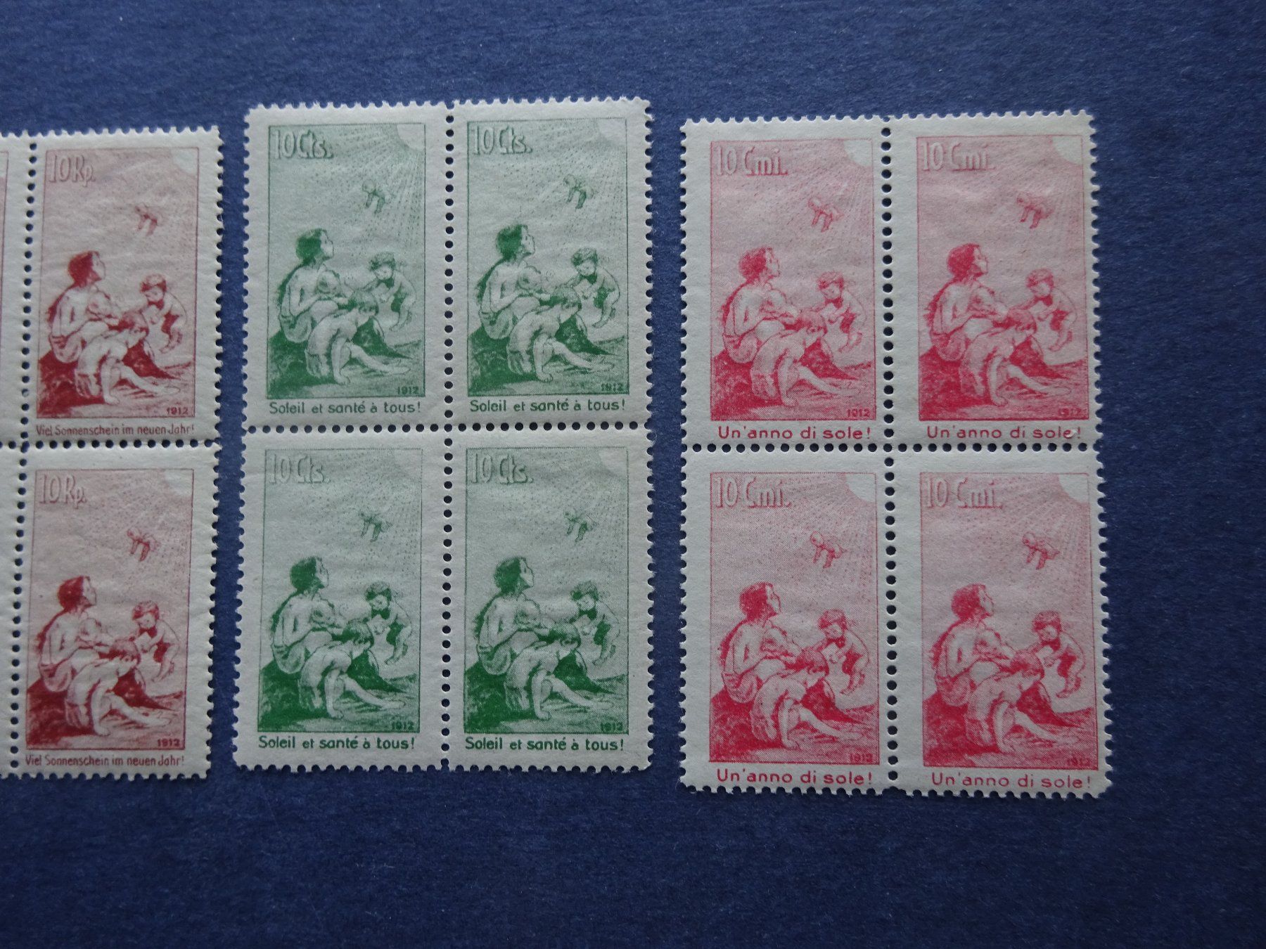 Tutti i francobolli: 1912 Pro Juventute im 4er Block postfrisch** – Usato da Appenzell-Steinegg venduto da adi1975 3