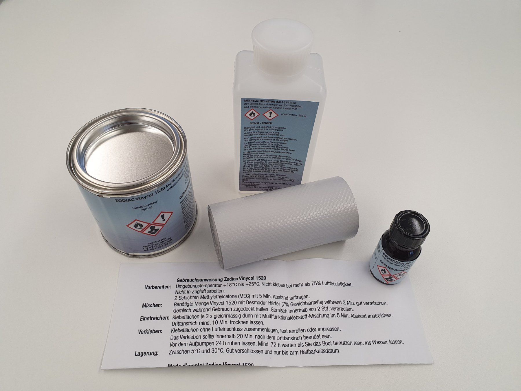Barche: Schlauchboot Reparaturset PVC, Hellgrau – Usato da Safenwil venduto da PromotAG