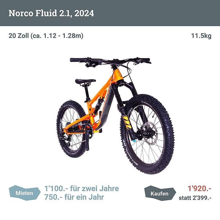 Velos: Norco Fluid 2.1 (2024), Grösse 20" – Gebraucht aus Zürich von Testo 1