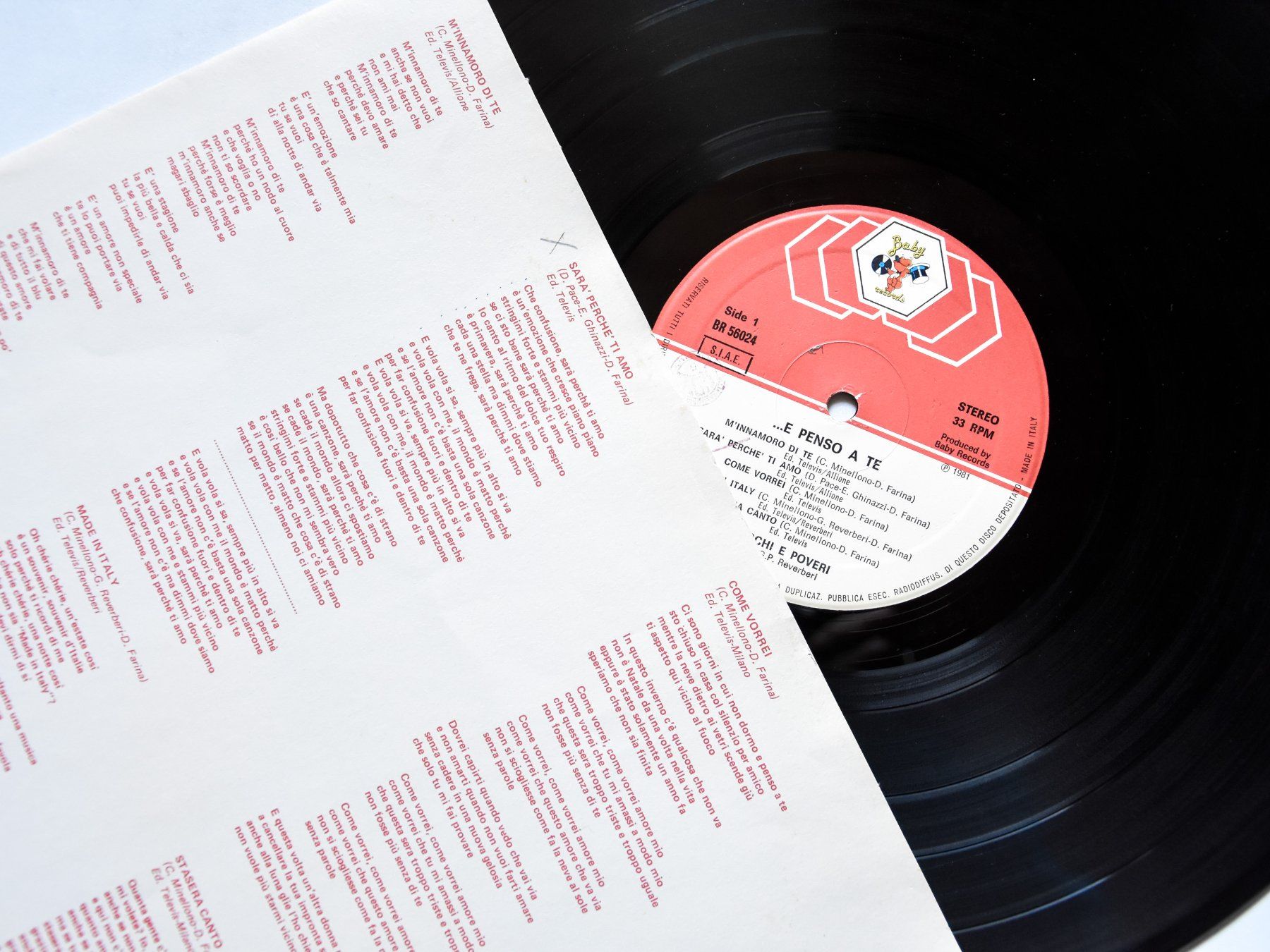 Vinyles: Ricchi E Poveri - E penso a te – D'occasion à Belmont-sur-Yverdon par ag97 2