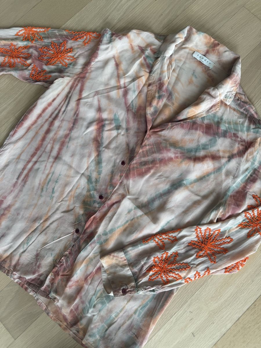 Sandro Camicette: Sandro Paris Bluse, Gr. 36, Seide – Usato da Kilchberg ZH venduto da MaM82 1