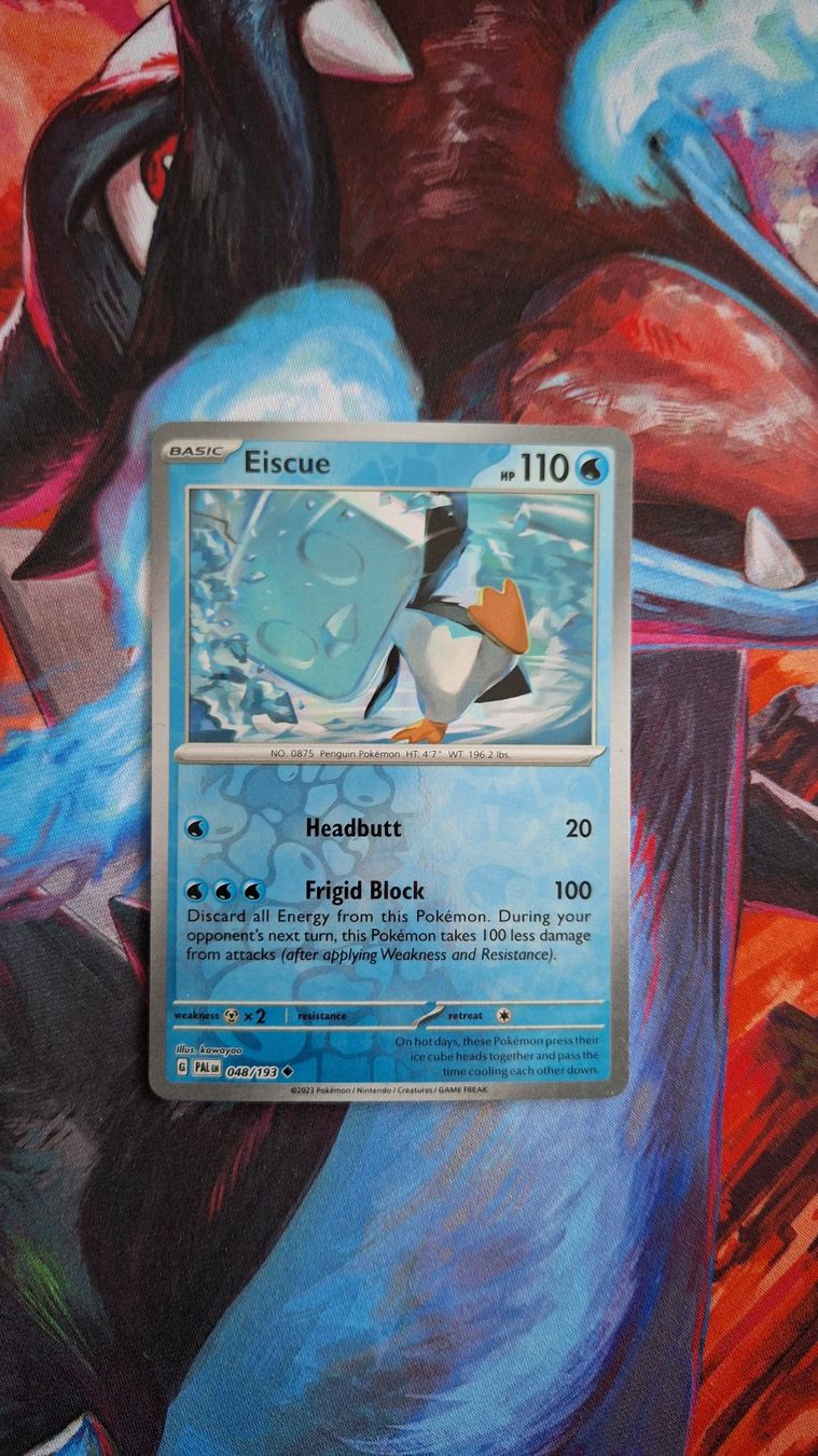 Pokémon Carte collezionabili: Eiscue - Reverse Holo - Pokemon Paldea Evolved – Usato da Altstätten SG venduto da GGsGameshop