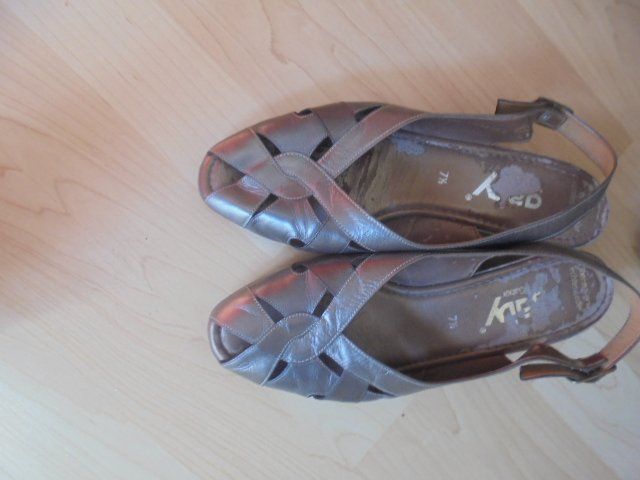Gabor Scarpe da donna: Sandalette Silber/Bronze Gr. 41 – Usato da Hinwil venduto da Glasperlen 1