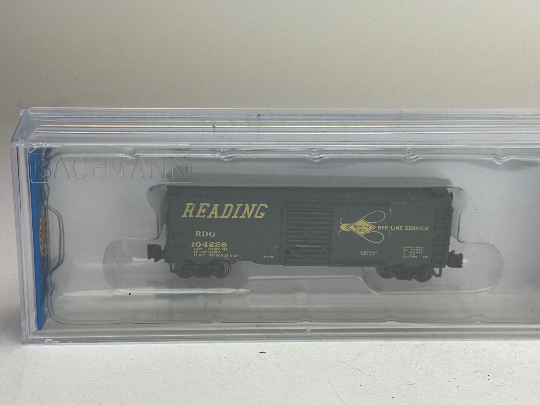 Modelleisenbahnen: EX-  Bachmann gedeckter Güterwagen Box Car Reading – Gebraucht aus Elm von Wikmtz