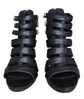 High Heel Schwarz Gr. 36 mit Nieten