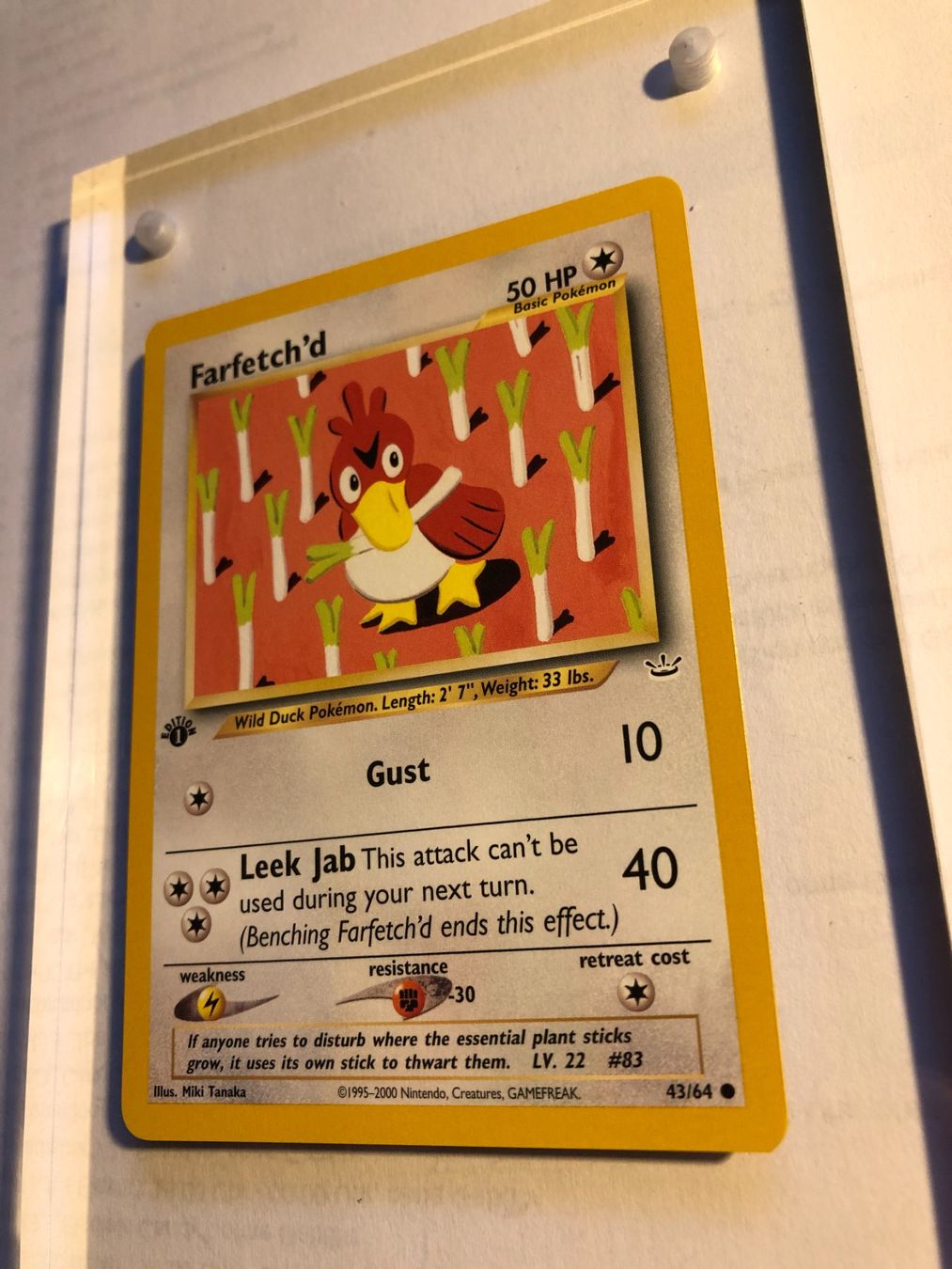 Sammelbilder & Trading cards: Farfetch'd 1st Neo Revelation - MINT - ab 1.- – Gebraucht aus Giubiasco von dan_pr8b 2
