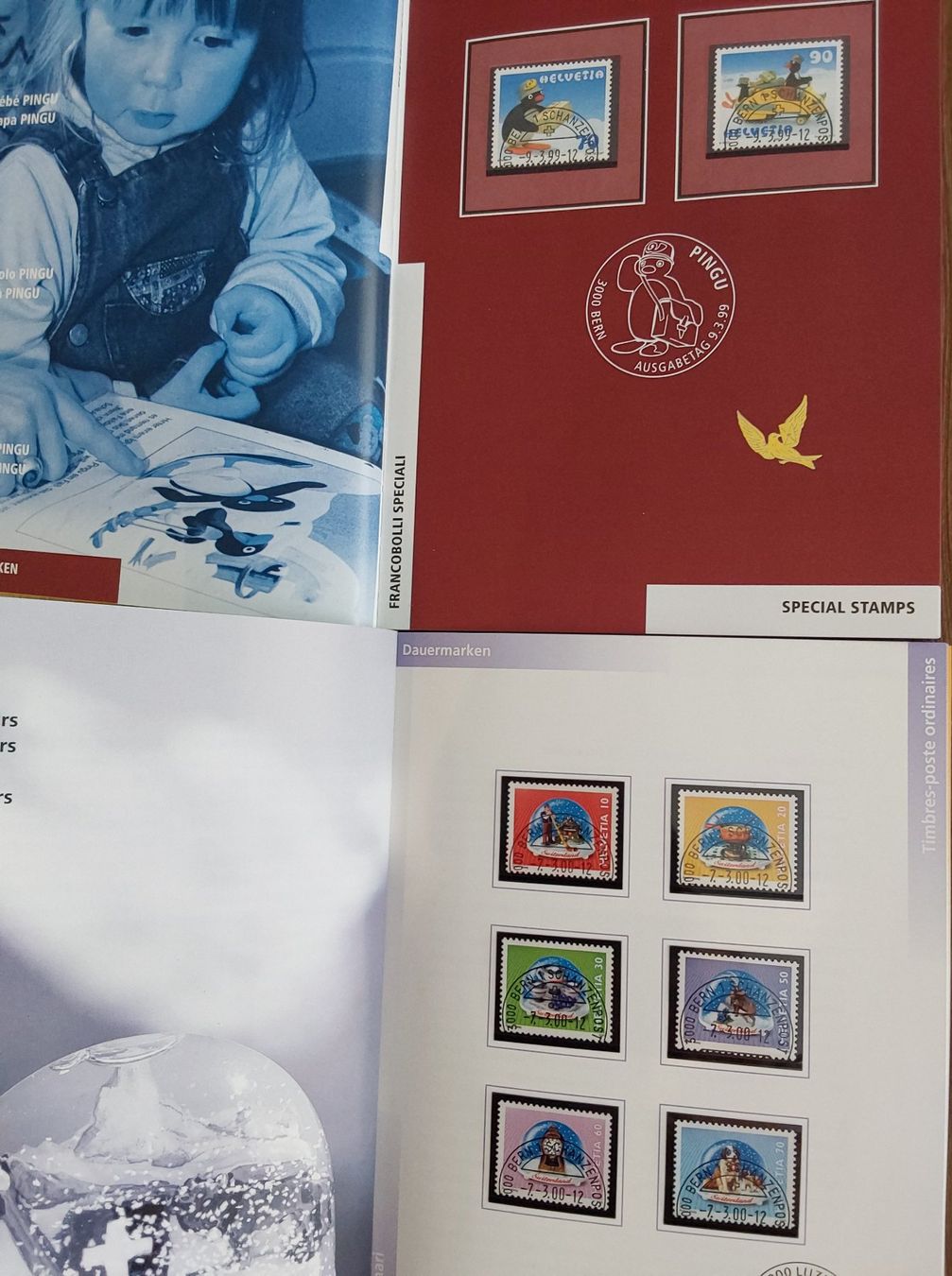 Tutti i francobolli: 2 Stk. CH Briefmarken Jahrbücher 1999 & 2000 – Usato da Münchwilen AG venduto da Nesar 2