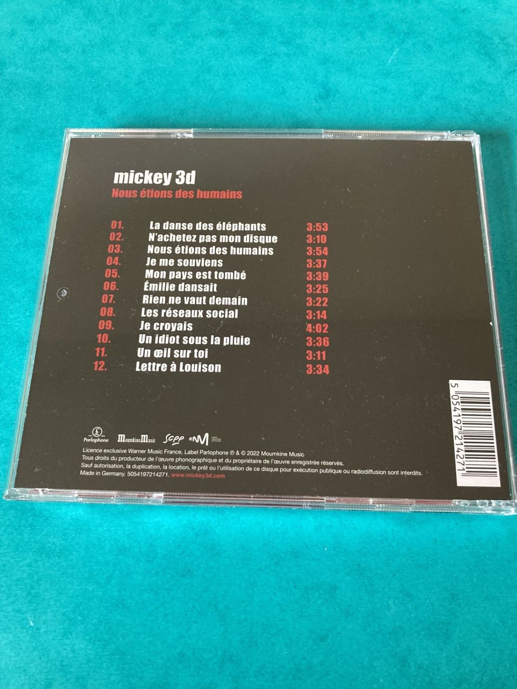 CDs: Mickey 3d - Nous étions des humains (2022) – Gebraucht aus Neuchâtel von Rougesky 1
