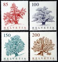 2021 : LUXUS Set "Bäume" / "Arbres"  postfrisch  # 1833-1836