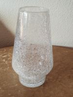 Vintage Krakelee Glas Vase 25cm – Handarbeit