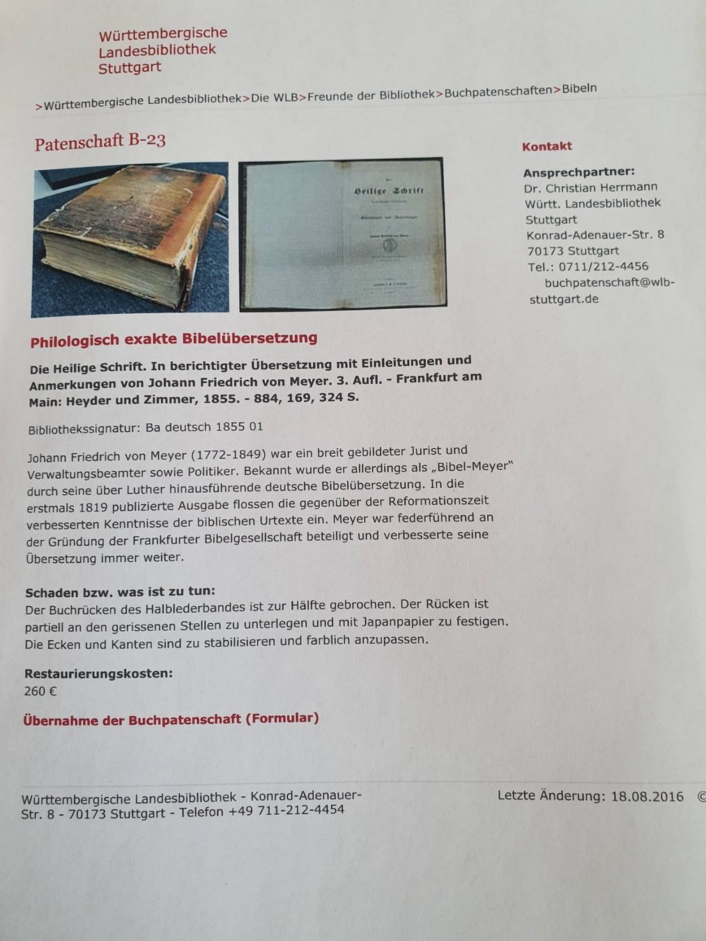 Libri: Bibel, Heilige Schrift 1855 – Usato da Heimberg venduto da Blitzli3 3