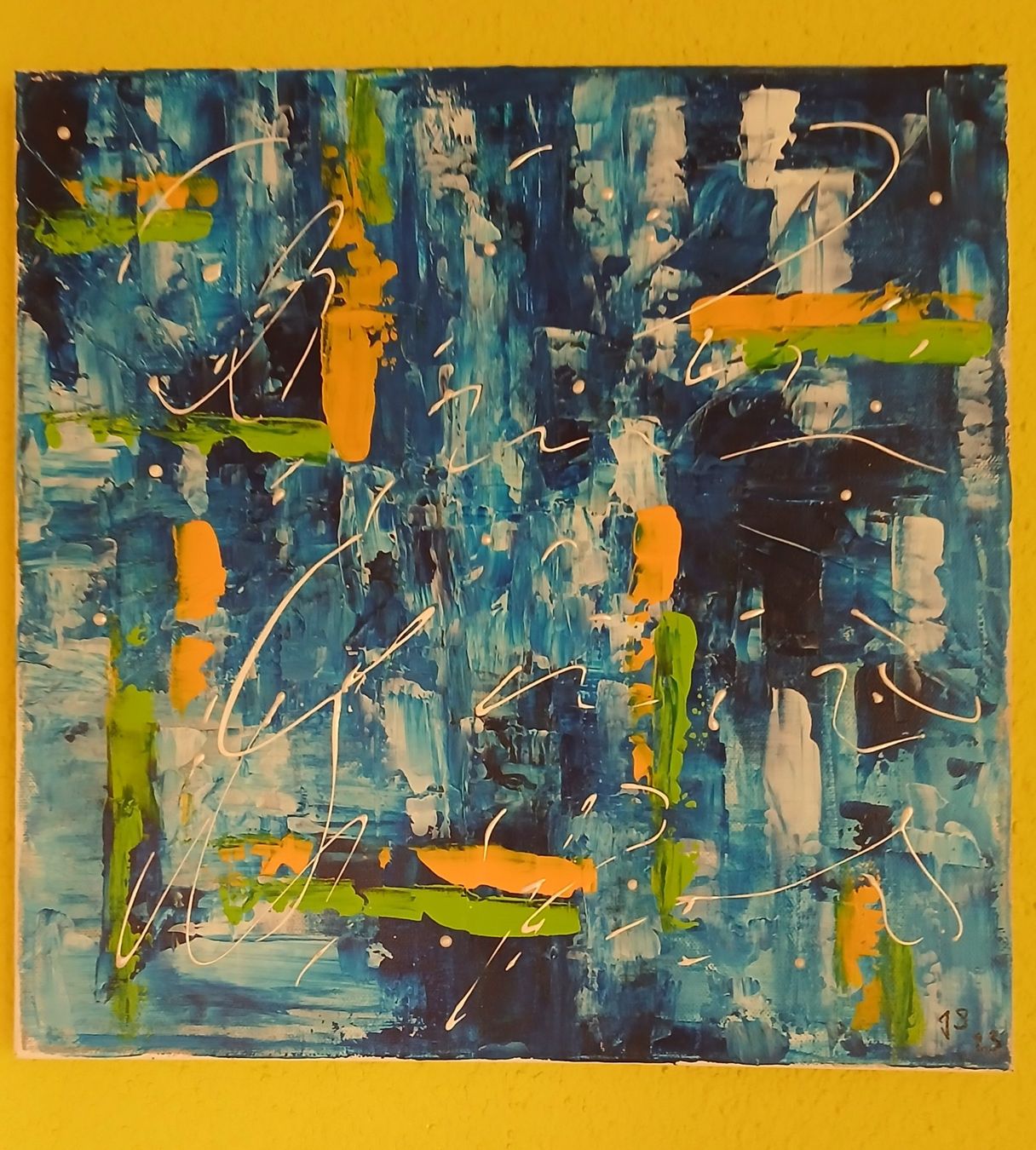 Foto & Immagini: Acrylbild, Handgemalt "Angeregt" – Nuovo (secondo la descrizione) da Udligenswil venduto da Quarz2002