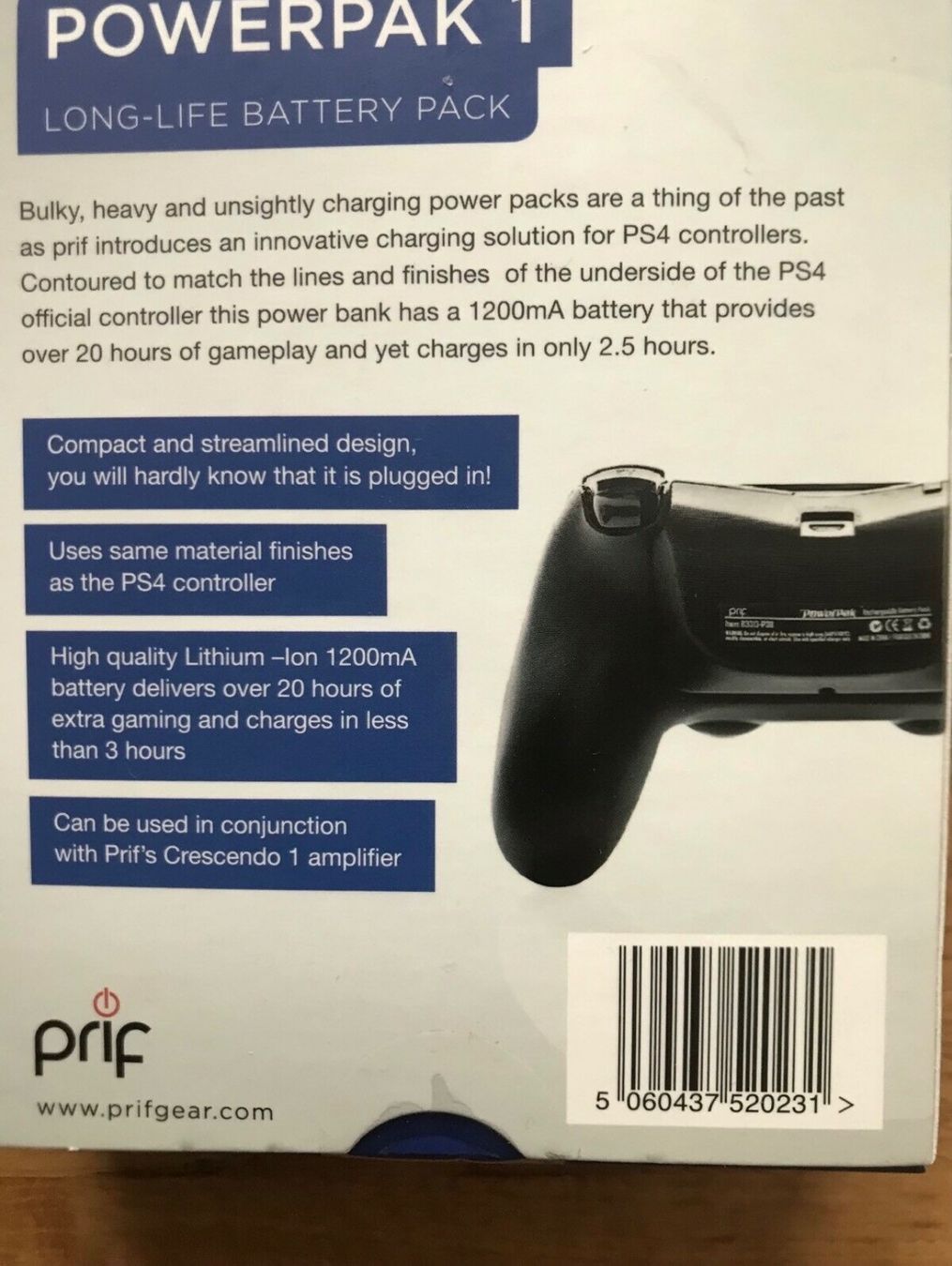 Sony Konsolen: PS4 Powerpak 1 Long Life Battery Pack NEU – Neu und originalverpackt aus Bülach von marra 1
