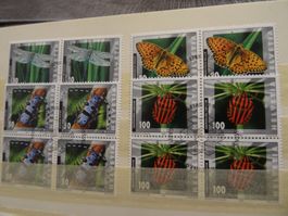 2002 Insekten Viererblöcke ET-STEMPEL