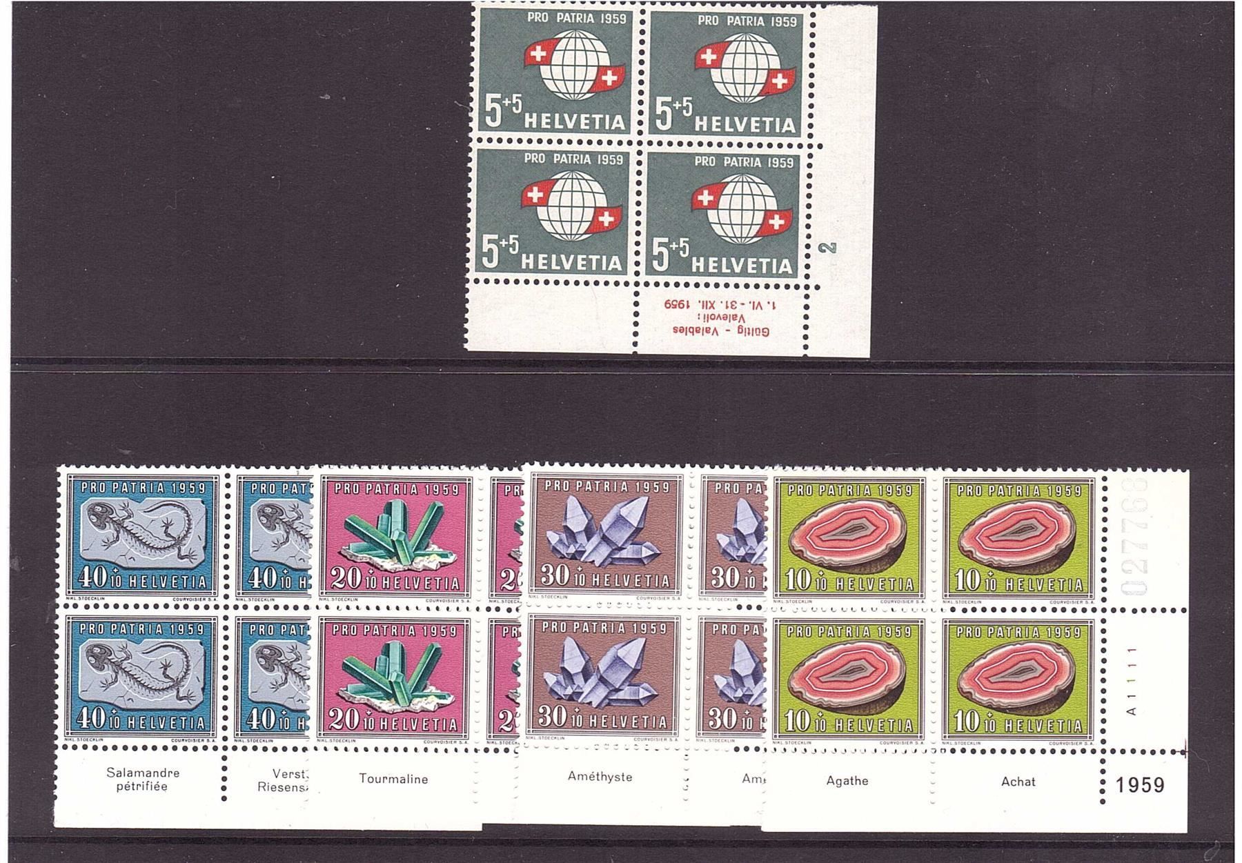 Tutti i francobolli: 1959   Pro Patria mit Taps ** aus ABO – Nuovo (secondo la descrizione) da Rheinau venduto da loxis