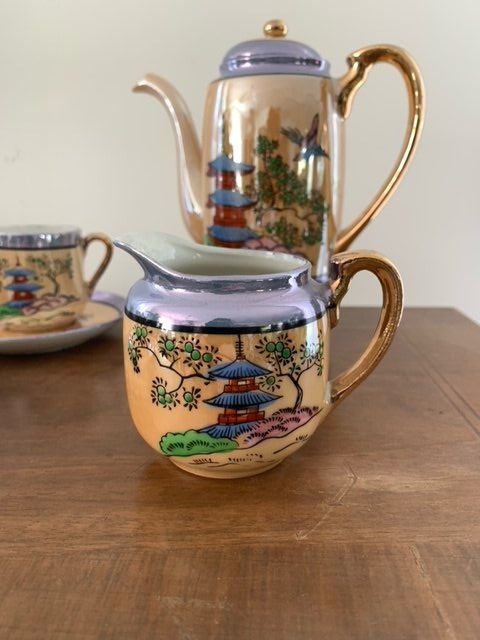 Set di piatti: Vintage Japanisches Lusterware Tee Set - Vollständig – Usato da Wängi venduto da Lacangreja1 7
