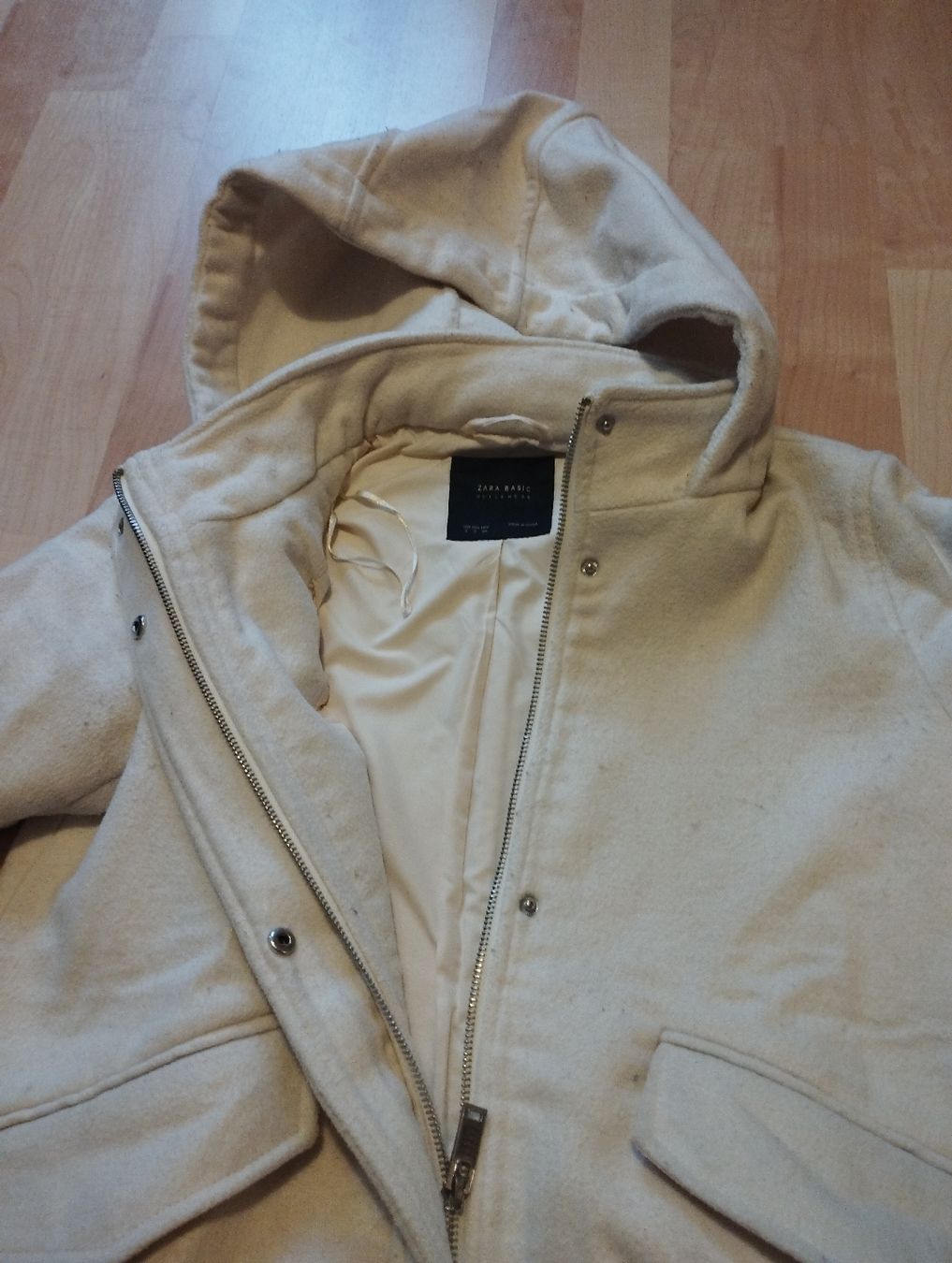 Zara Giacche: Zara Basic Jacke mit Kapuze, Gr. S, weiss - Winter – Usato da Richterswil venduto da topolone95 6